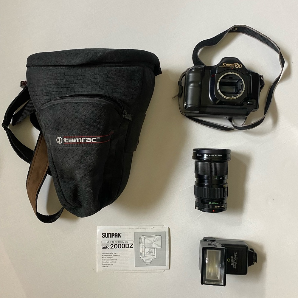 90s Vintage Canon Film Camera Bundle